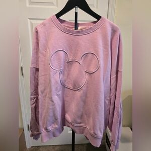 H&M Light Pink Mickey Mouse Sweatshirt XL